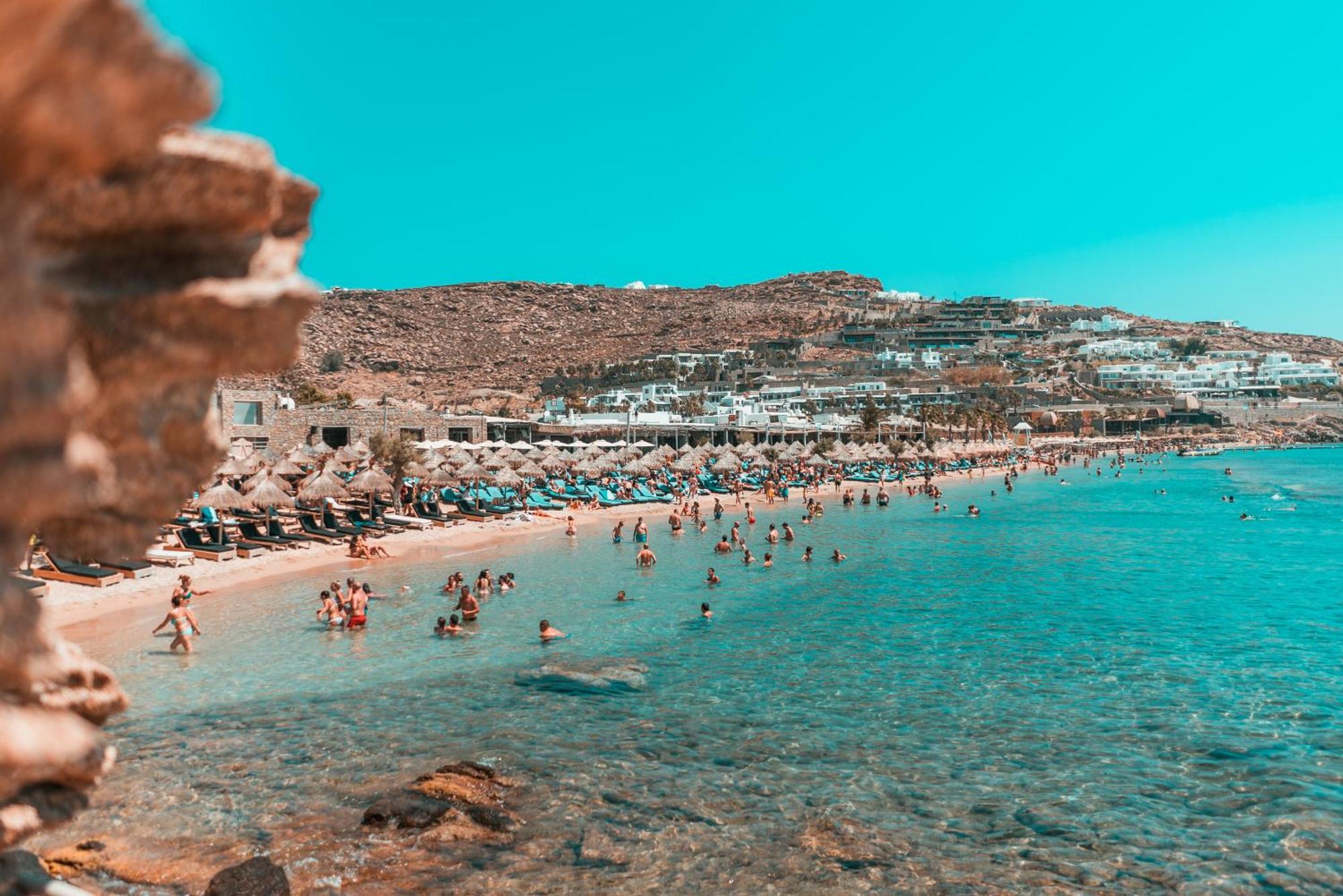 Paradise Beach Camping Platys Gialos  Esterno foto