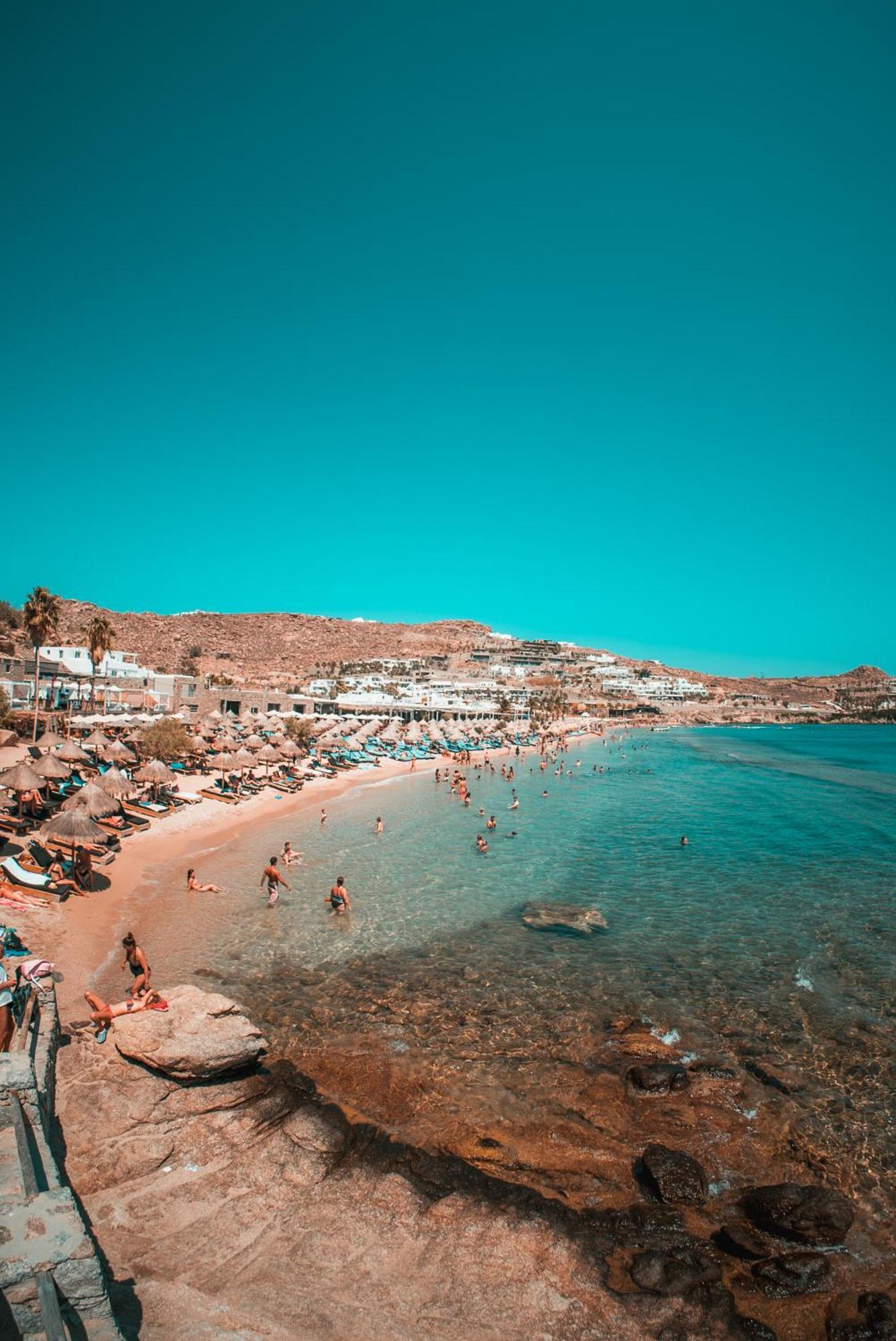 Paradise Beach Camping Platys Gialos  Esterno foto